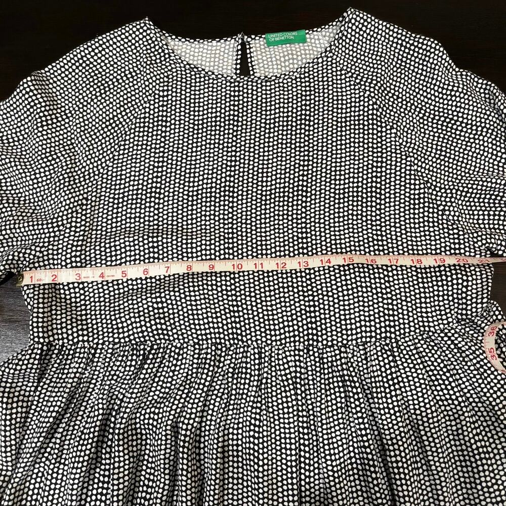 United Colors of Benetton Oversized Lagenlook Cottagecore Smock Dress- Size M - Picture 6 of 7